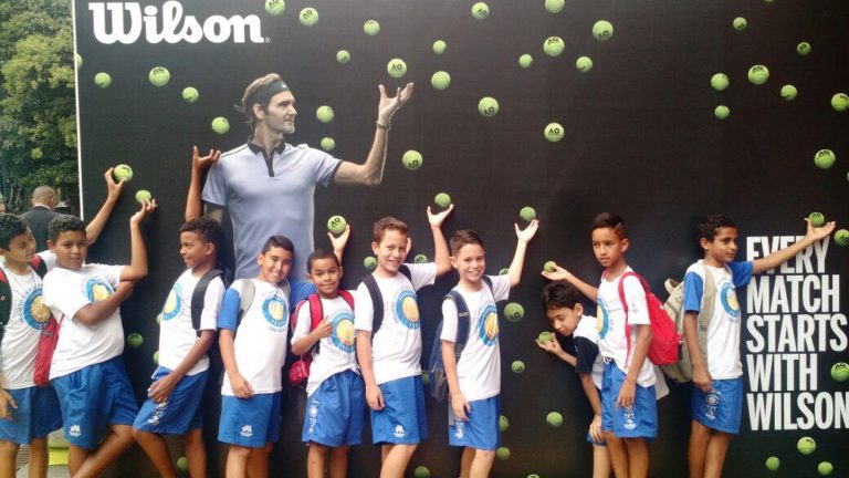 Alunos da Fundação Tênis São Paulo visitam o Brasil Open