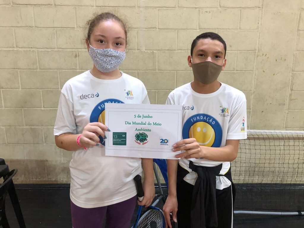 Dia Mundial do Meio Ambiente movimenta núcleos do Esporte Educacional da Fundação Tênis
