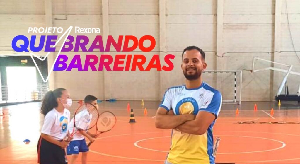 Leonardo Soares,Coordenador de Núcleo da Fundação Tênis, conta sobre a participação no Projeto Rexona Quebrando Barreiras