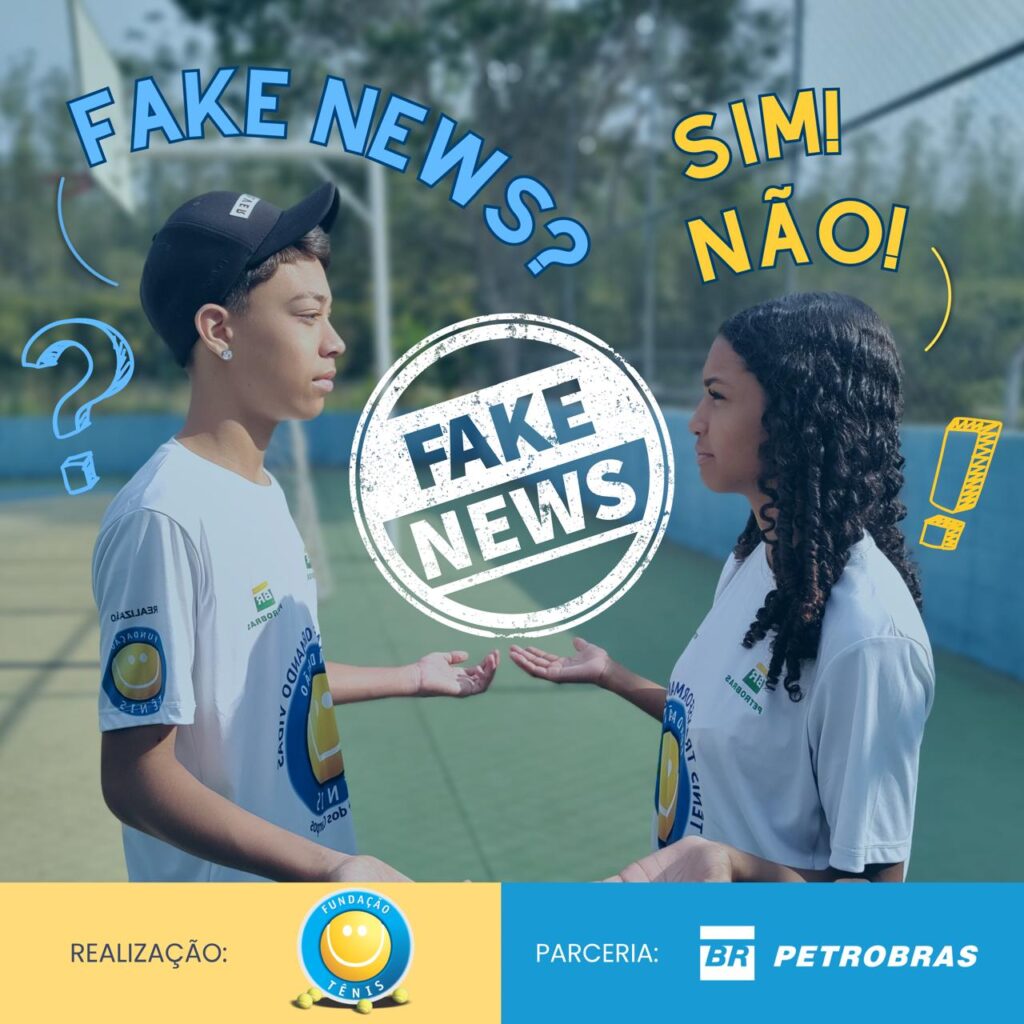 Fake News? Alunos do “Tênis Transformando Vidas” refletem sobre o tema.